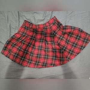 DIVIDE H&M Mini Skirt Red And Black Plaid